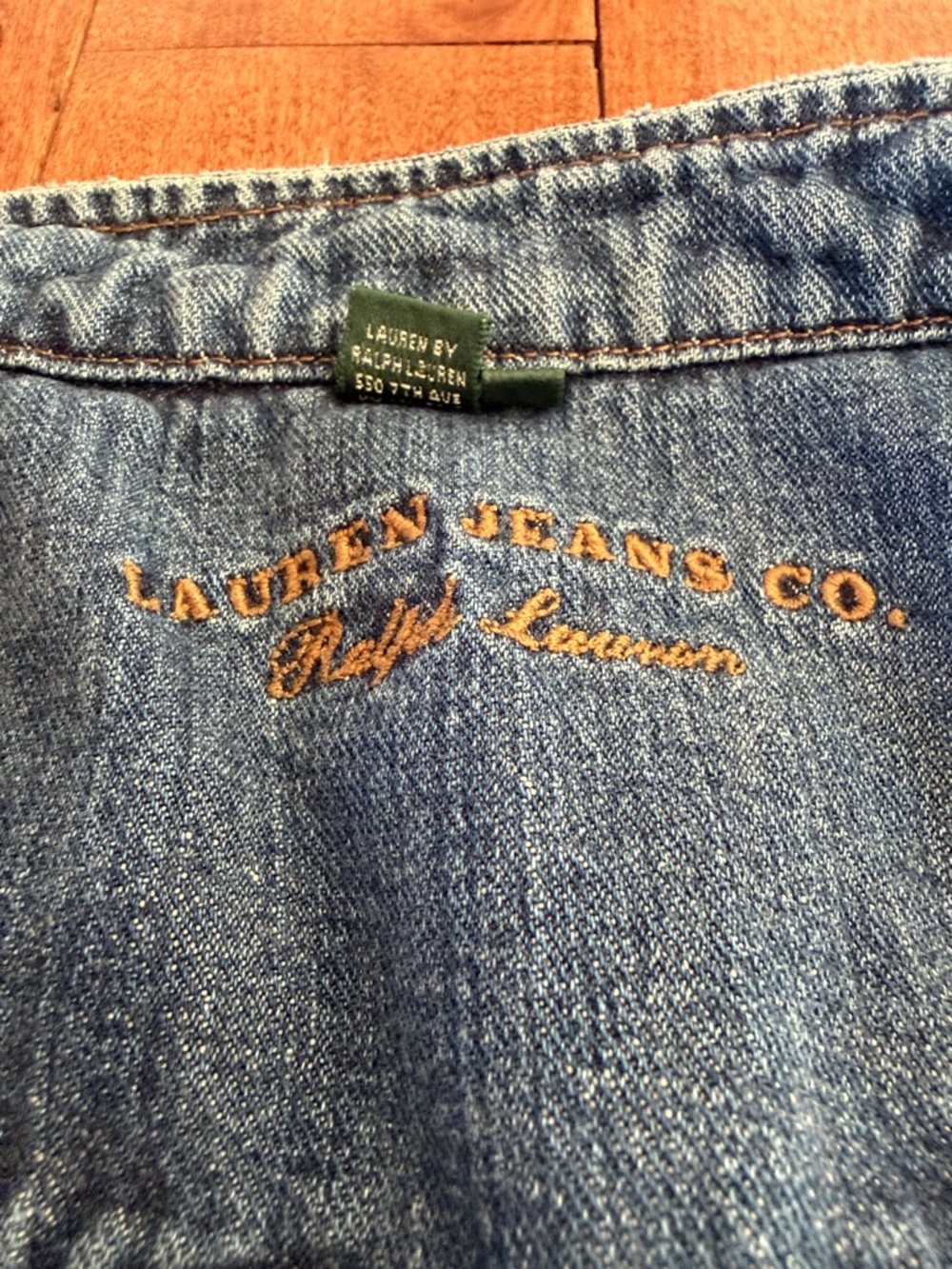 Vintage Ralph Lauren Classic Blue Cotton Denim Vest, Sz M - Picture 2 of 4